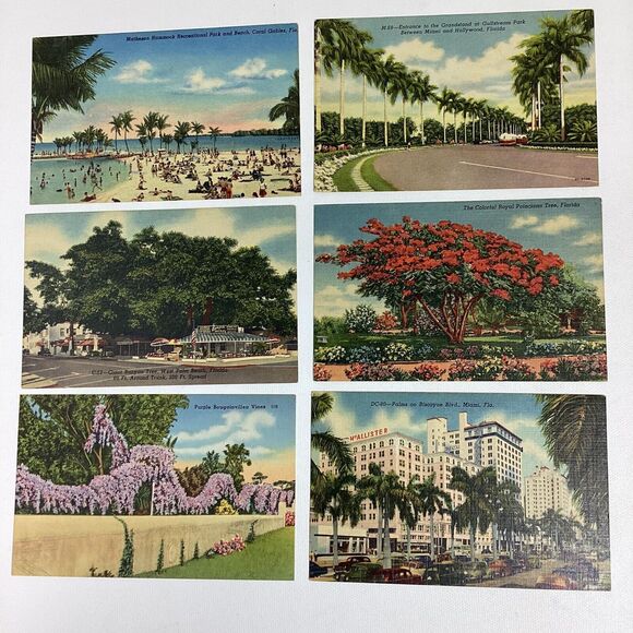 Vtg Postcards Linen Photo Comic Landmark Unposted Florida US Nagasaki 70+ - Picture 6 of 16